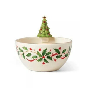 Lenox Holiday Tree Bowl New Open Box